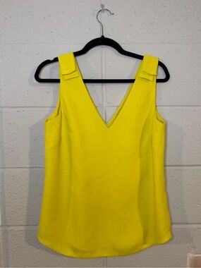 Banana Republic Bright Yellow V-Neck Sleeveless Camisole